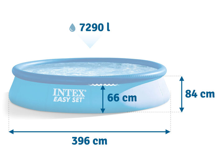Надувной бассейнIntex Easy Set 396х84 см + фильтр-насос 2006 л/ч
