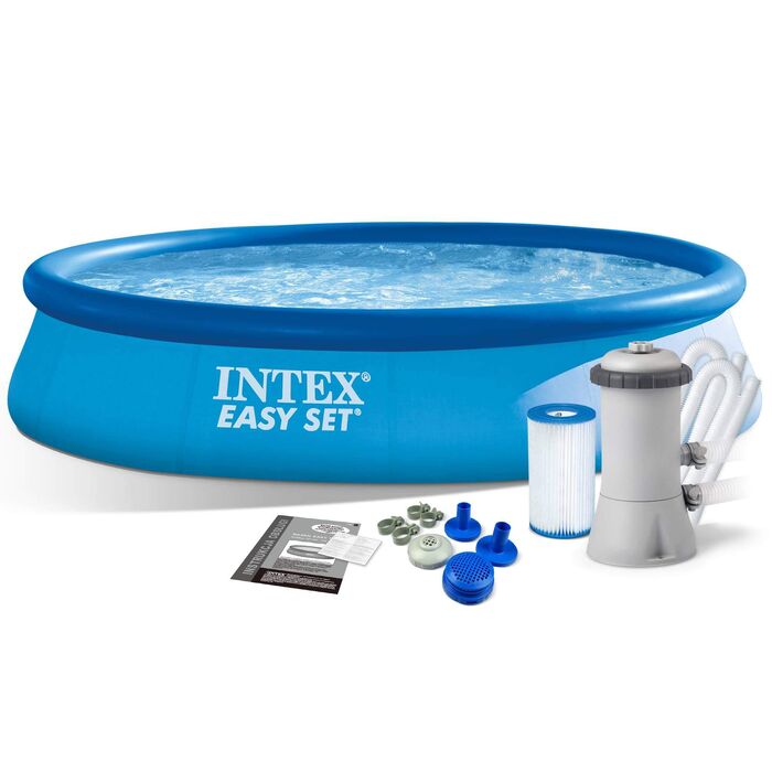 Надувной бассейнIntex Easy Set 396х84 см + фильтр-насос 2006 л/ч