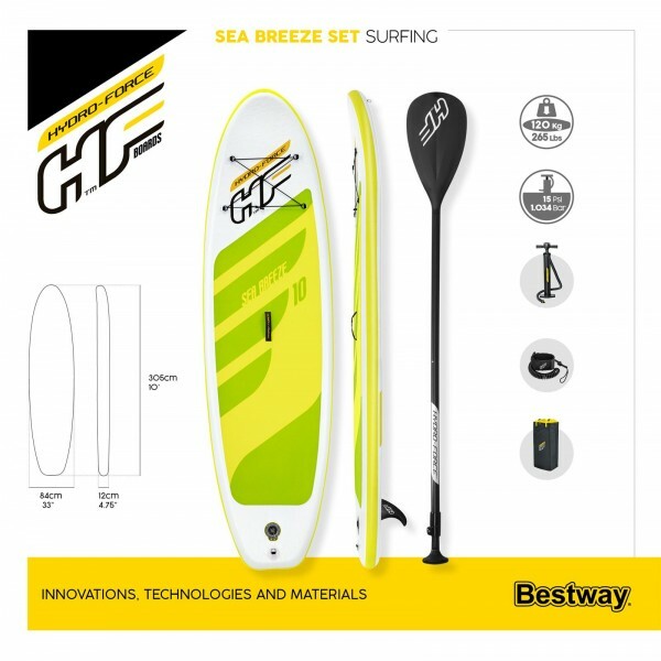 SUP-доска с набором Sea Breeze, 305х84х12 см