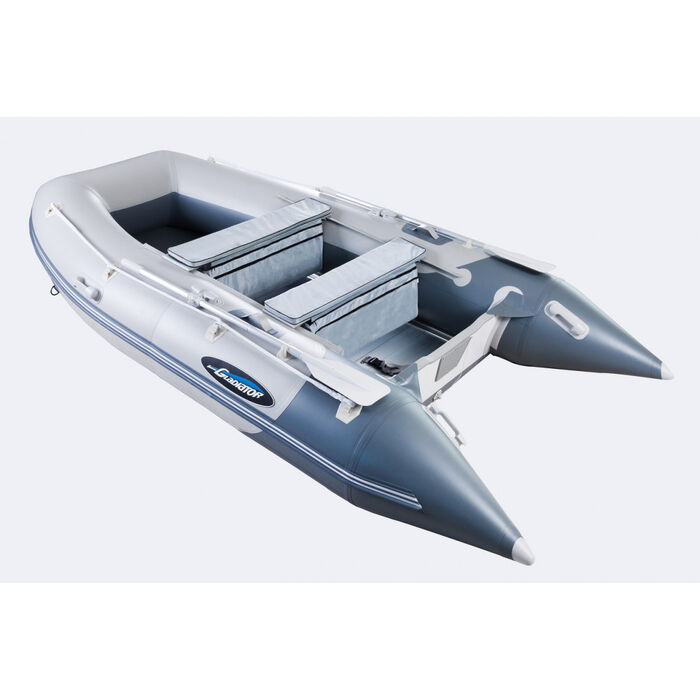 Гладиатор HD430AL (Heavy Duty) с алюминиевым полом, повышенной мореходности - моторная надувная лодка ПВХ