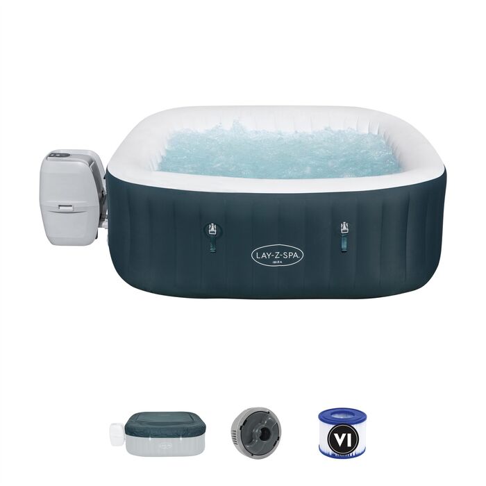 SPA бассейн Ibiza AirJet, 180 x 180 x 66 см, фильтр-насос, тент, дозатор для химии, аэромассаж