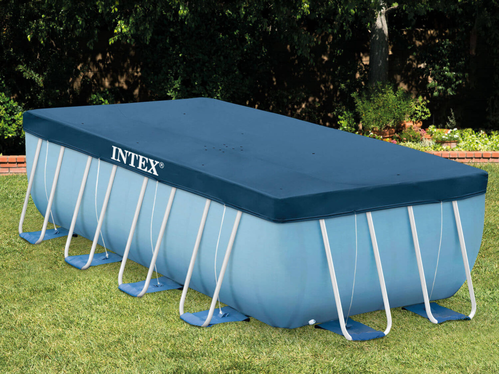 Тент для каркасного бассейна Rectangular Frame Pools 400х200 см (Intex 28037)