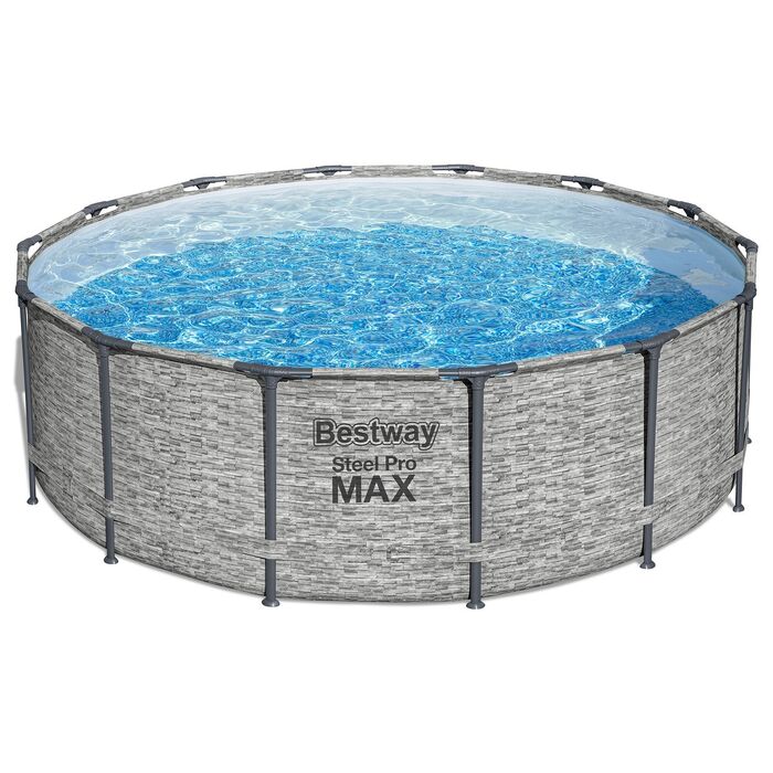 Каркасный бассейн Bestway 427х122 см + фильтр-насос 3028 л/ч, тент, лестница