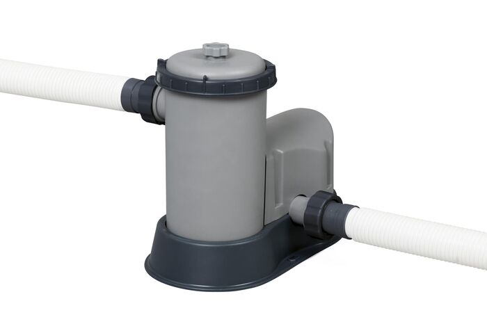 Каркасный прямоугольный бассейн Bestway 640х274х132 см + фильтр-насос 5678 л/ч, тент, лестница