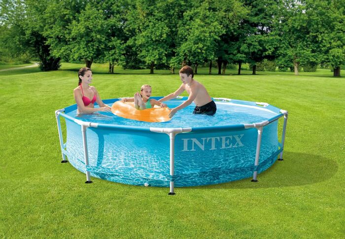 Бассейн Intex Beachside Metal Frame 305х76 см + фильтр-насос 1250 л/ч