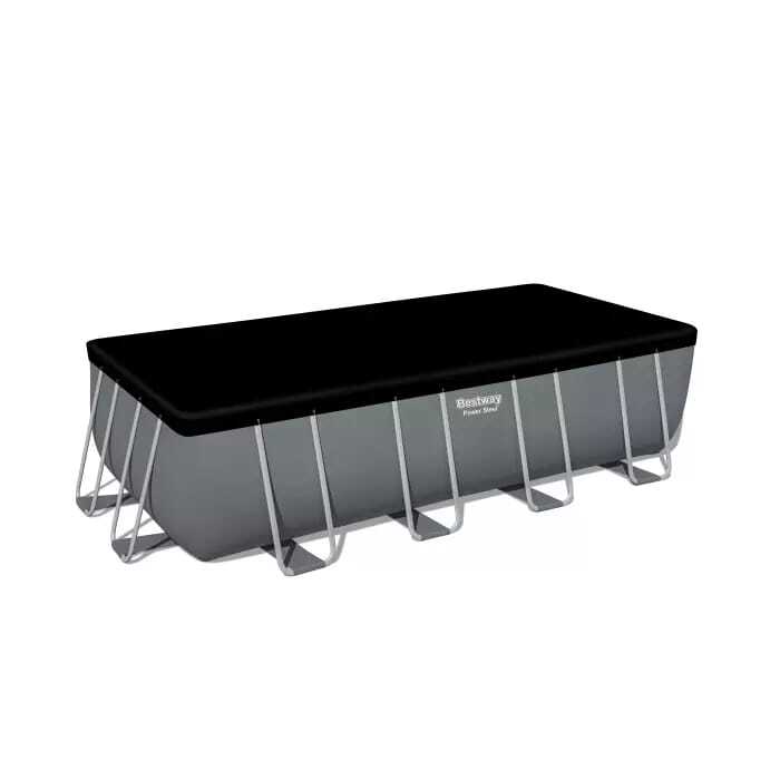Каркасный бассейн Power Steel 549х274х132см, 16477л, песочный фильтр-насос 5678/ч, лестница, тент, поплавок-дозатор