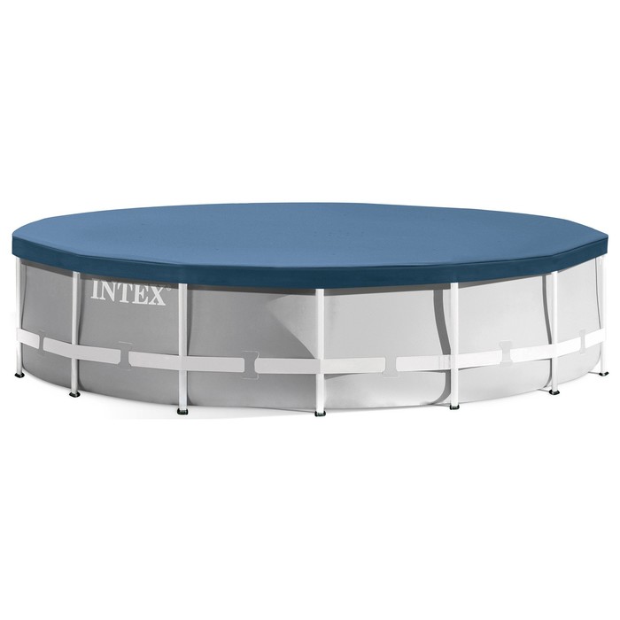 Каркасный бассейн Intex 427х107 см + фильтр-насос 3785 л/ч, тент, лестница, подстилка