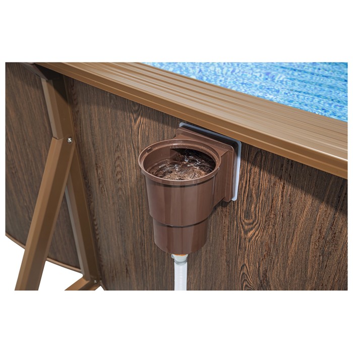 Каркасный бассейн Bestway Hydrium 730 х 360 х 130 см + песочный ф/насос 5678 л/ч, лестница, тент, подстилка