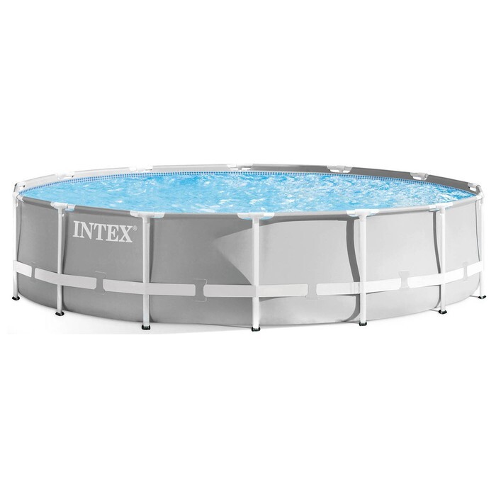 Каркасный бассейн Intex 427х107 см + фильтр-насос 3785 л/ч, тент, лестница, подстилка