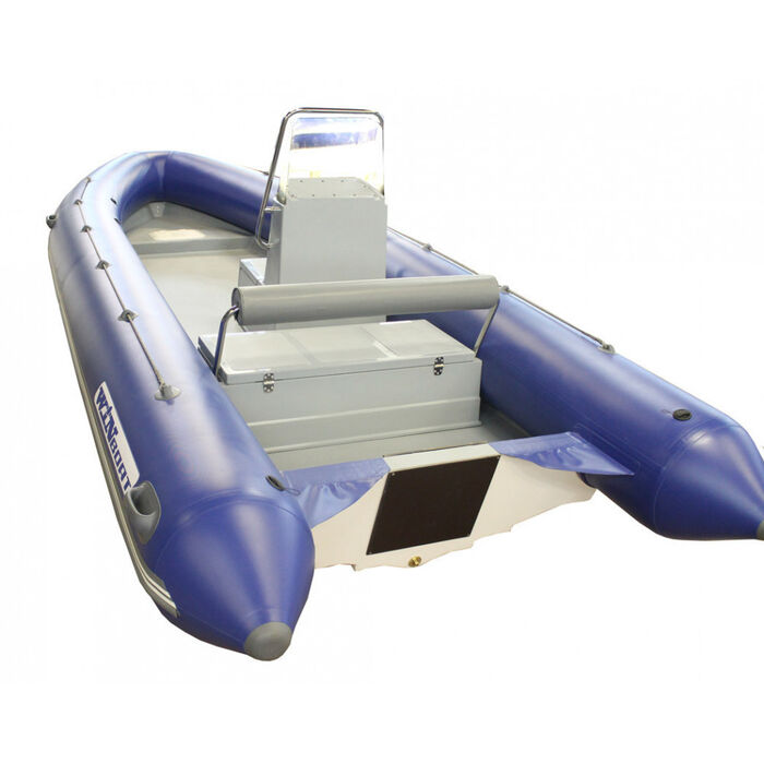 WinBoat 530R с рулевой консолью, рундуками -  классический РИБ - жёстко-надувная моторная лодка