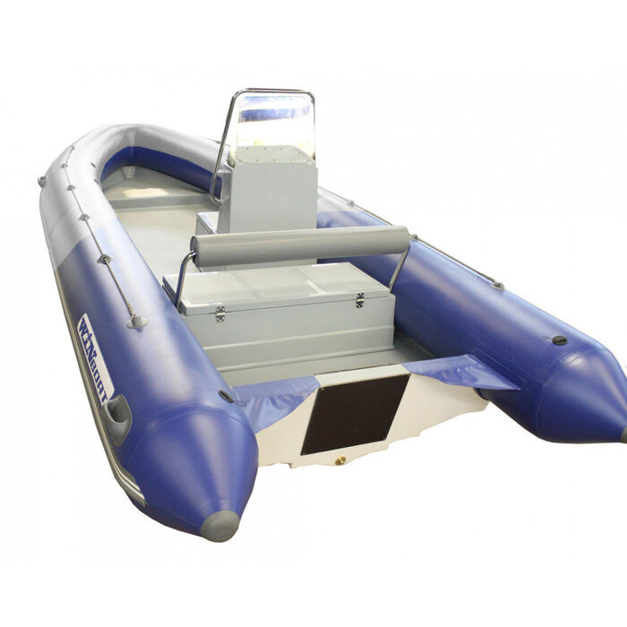 WinBoat 530R с рулевой консолью, рундуками -  классический РИБ - жёстко-надувная моторная лодка