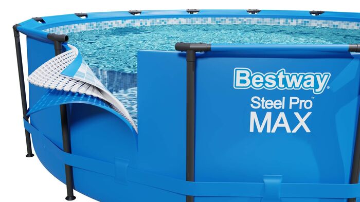 Каркасный бассейн Bestway 457х122 см + фильтр-насос 3028 л/ч, лестница