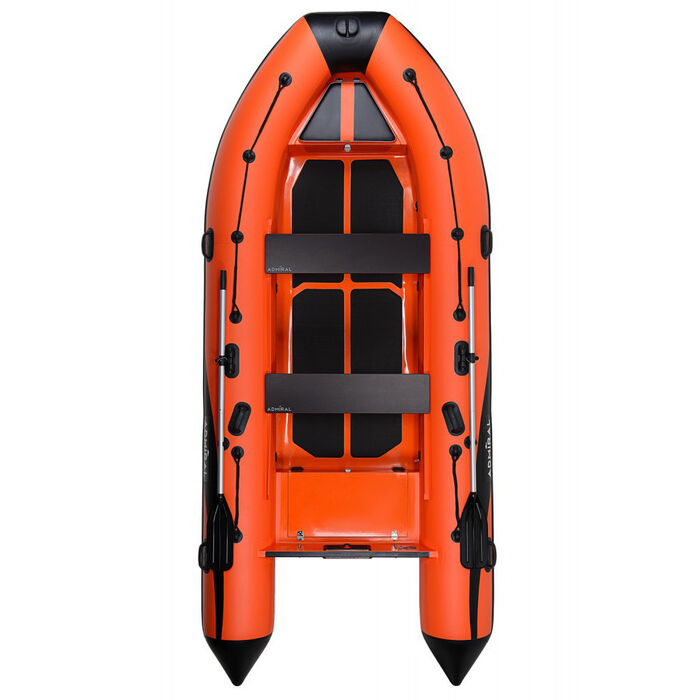 Адмирал RIB 410 Orange - классический RIB - жестко-надувная моторная лодка ПВХ