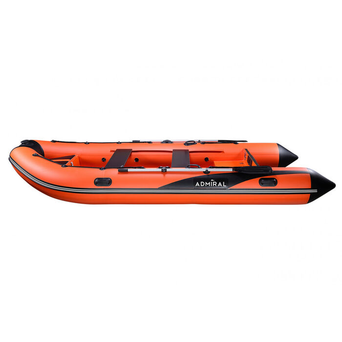Адмирал RIB 410 Orange - классический RIB - жестко-надувная моторная лодка ПВХ