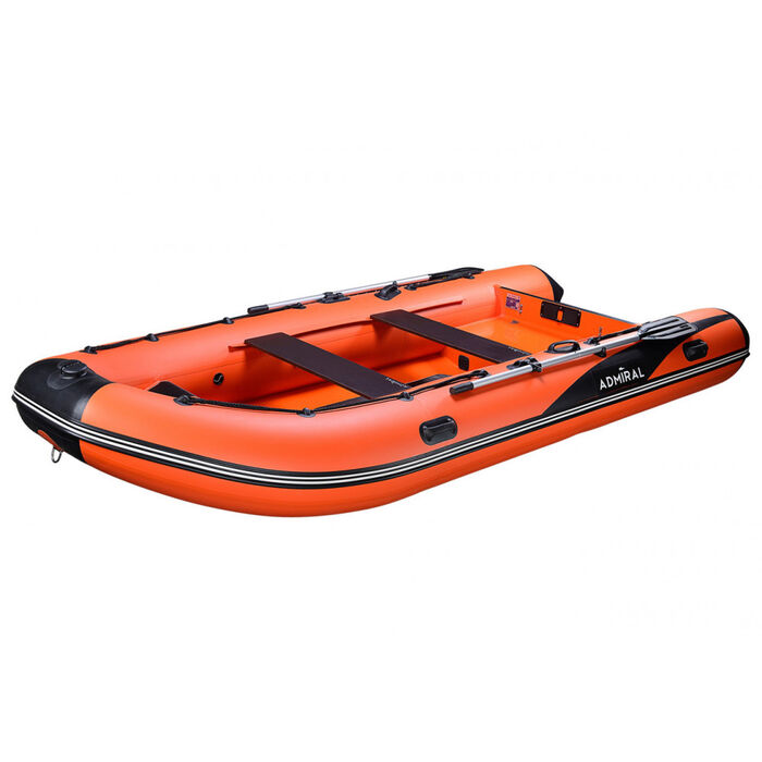 Адмирал RIB 410 Orange - классический RIB - жестко-надувная моторная лодка ПВХ
