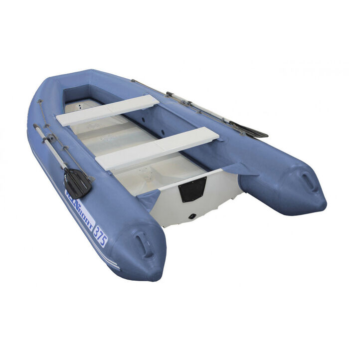 Складной РИБ WinBoat 375RF Sprint LUXE с плоской стеклопластиковой палубой - жёстко-надувная моторная лодка