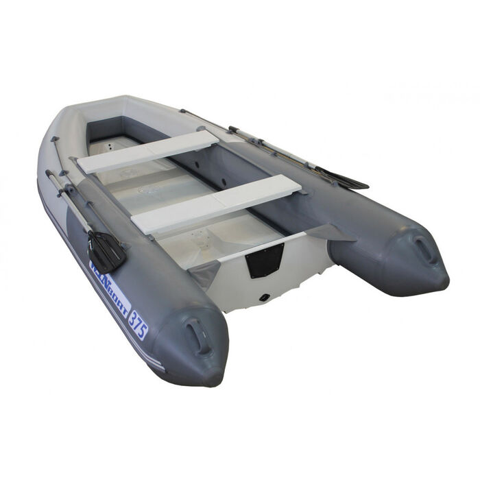 Складной РИБ WinBoat 375RF Sprint LUXE с плоской стеклопластиковой палубой - жёстко-надувная моторная лодка