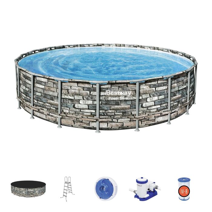 Каркасный бассейн Bestway Power Steel, 610 x 132 см