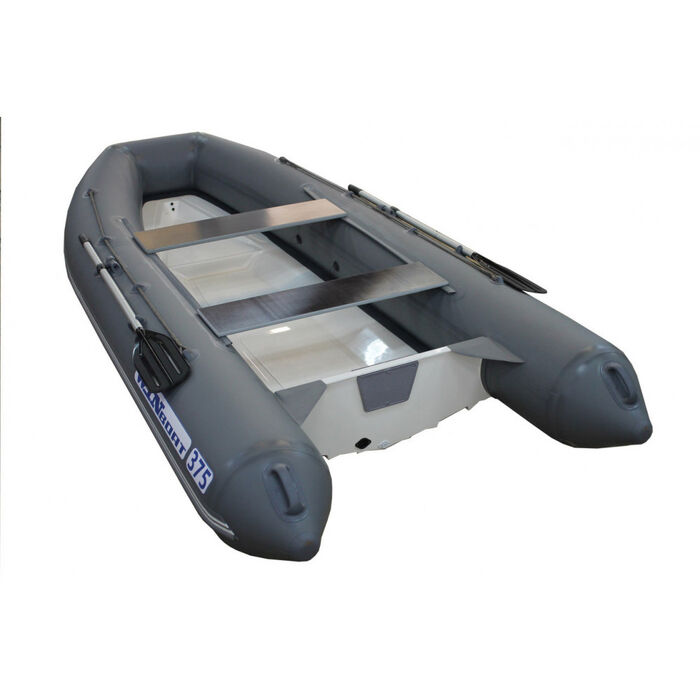 WinBoat 375RL с плоской стеклопластиковой палубой - классический РИБ - жёстко-надувная моторная лодка