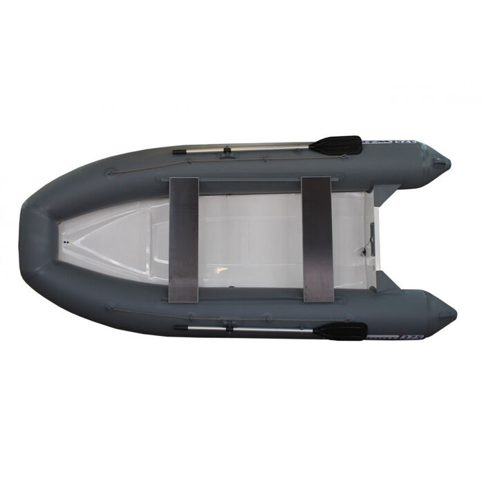 WinBoat 375RL с плоской стеклопластиковой палубой - классический РИБ - жёстко-надувная моторная лодка