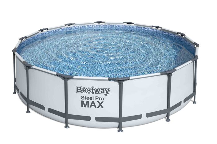 Каркасный бассейн Bestway 457х122 см + фильтр-насос 3028 л/ч, тент, лестница