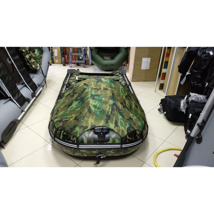 Гладиатор C370AL CAMO цифра (Active) килевая с алюминиевым полом со стрингерами - моторная надувная лодка ПВХ