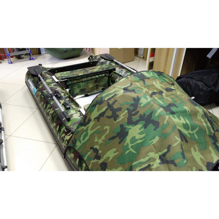Гладиатор C370AL CAMO цифра (Active) килевая с алюминиевым полом со стрингерами - моторная надувная лодка ПВХ