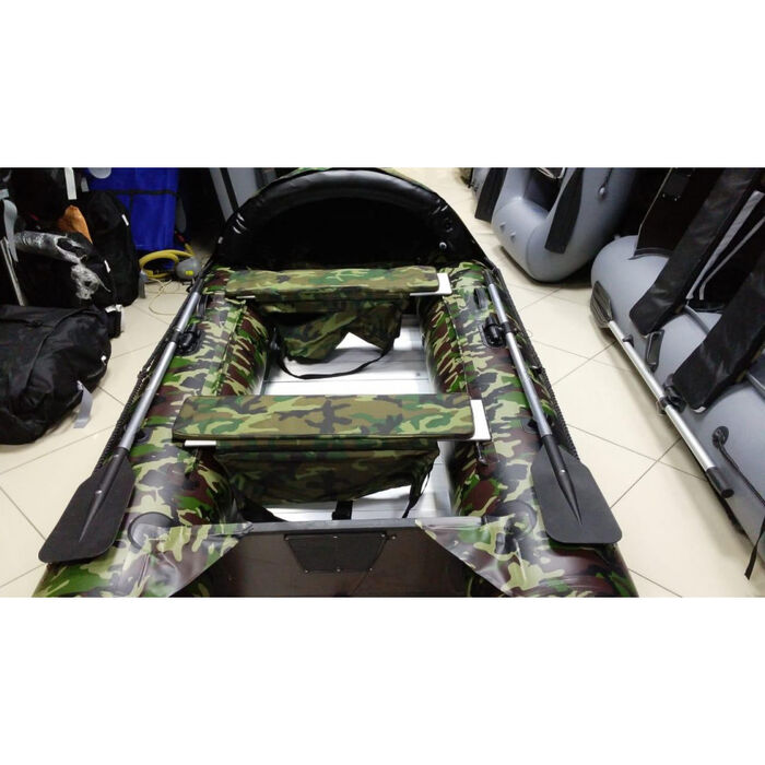 Гладиатор C370AL CAMO цифра (Active) килевая с алюминиевым полом со стрингерами - моторная надувная лодка ПВХ