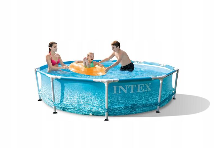 Бассейн Intex Beachside Metal Frame 305х76 см + фильтр-насос 1250 л/ч