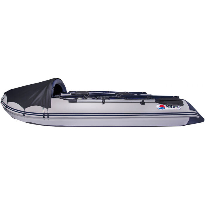 Лодка SMarine Max-420 килевая, с алюминиевым пайолом и стрингерами - моторная надувная лодка ПВХ