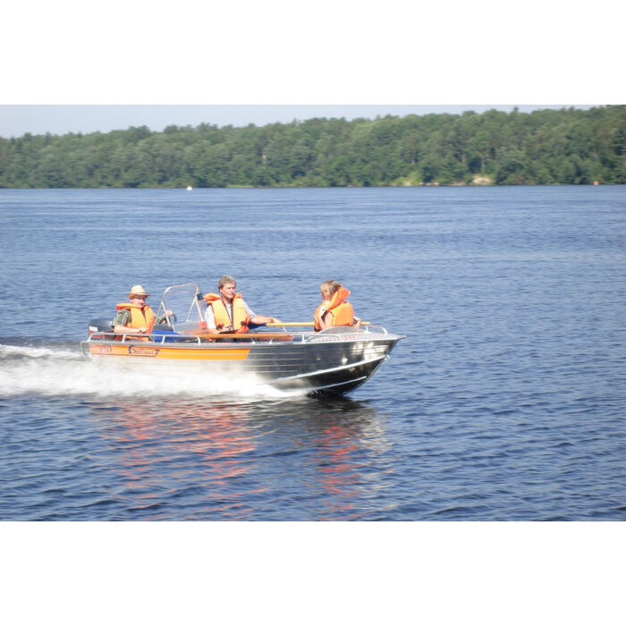 Wellboat-46 консоль - алюминиевая моторная лодка