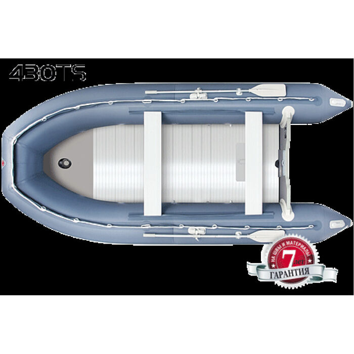 Yukona 430TS килевая, с алюминиевым секционным пайолом - моторная надувная лодка ПВХ