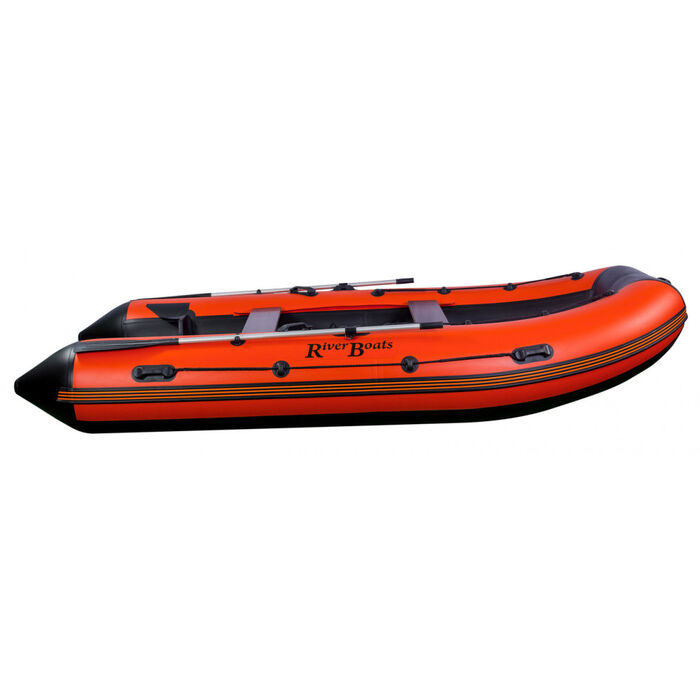 Riverboats RB-390 килевая, с фанерным пайолом со стрингерами - моторная надувная лодка ПВХ