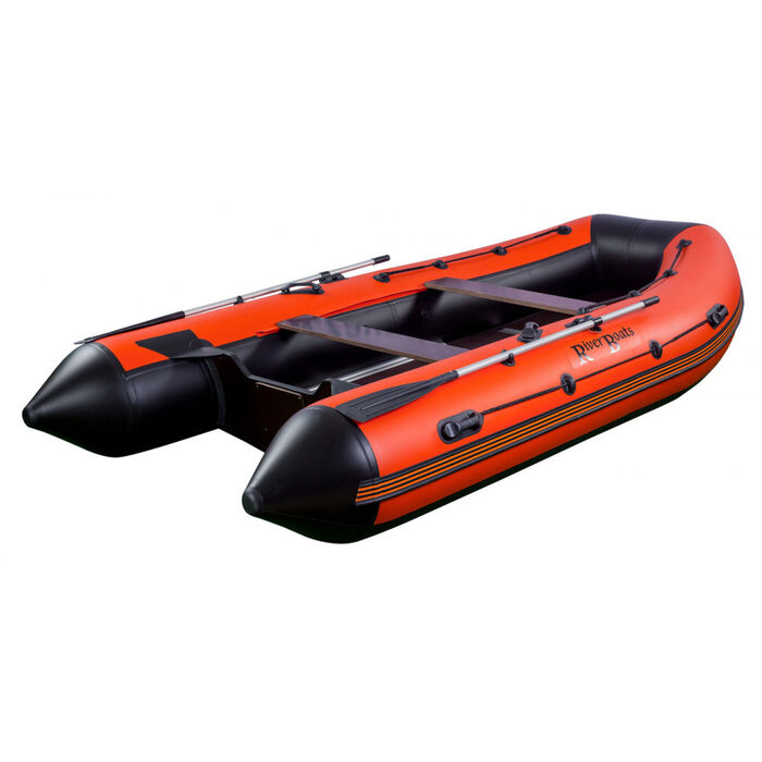 Riverboats RB-390 килевая, с фанерным пайолом со стрингерами - моторная надувная лодка ПВХ