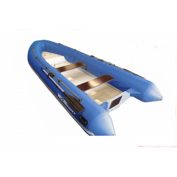 WinBoat 390R с плоской палубой, носовым рундуком - классический РИБ - жёстко-надувная моторная лодка