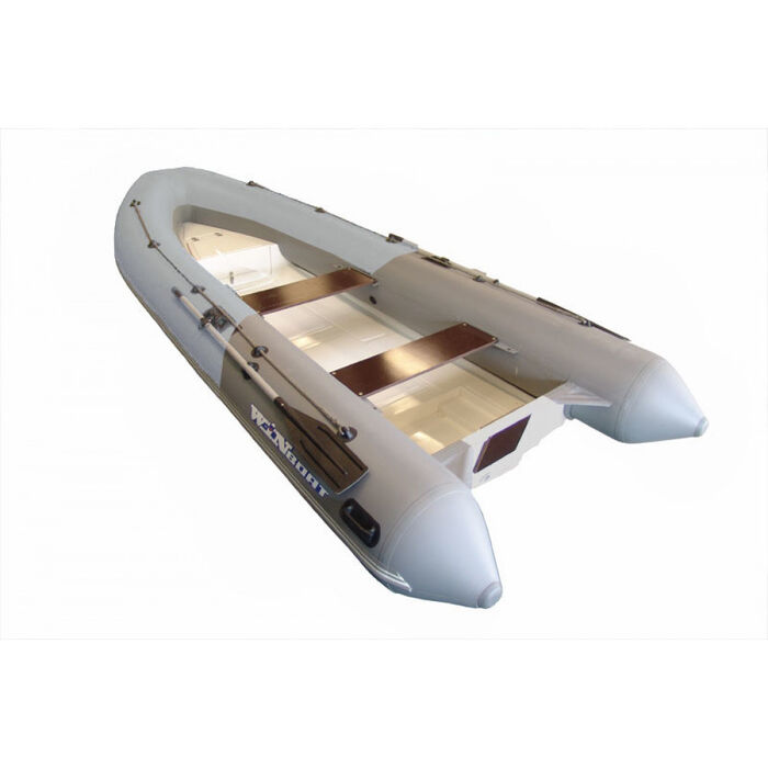 WinBoat 390R с плоской палубой, носовым рундуком - классический РИБ - жёстко-надувная моторная лодка