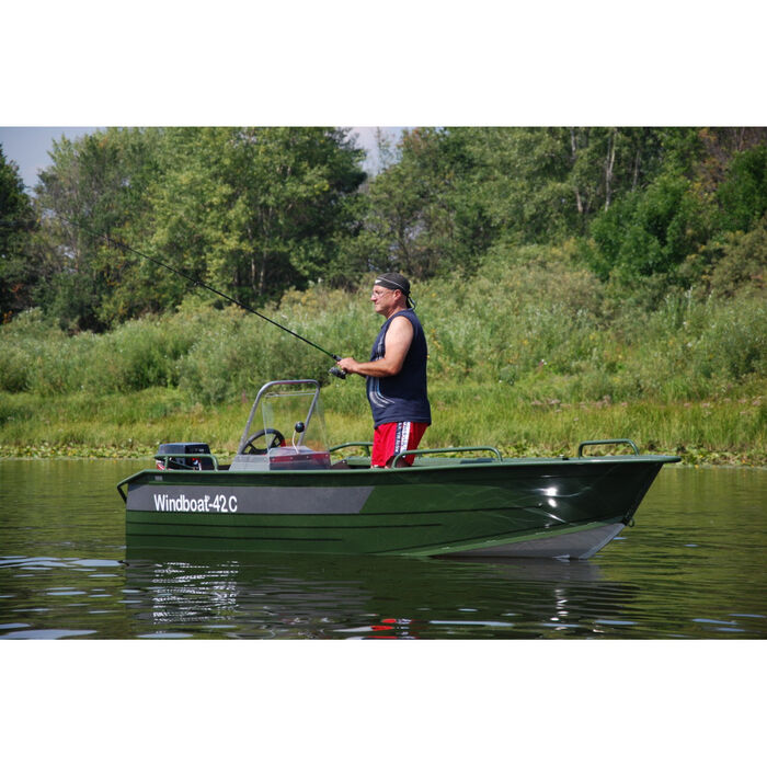 Windboat 42CM одноконсольная - алюминиевая моторная лодка