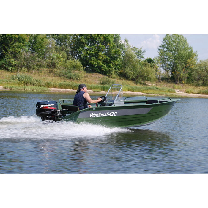 Windboat 42CM одноконсольная - алюминиевая моторная лодка