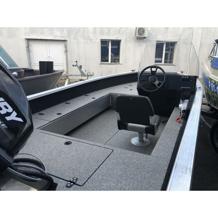 Windboat 45С EVO Fish одноконсольная - алюминиевая моторная лодка
