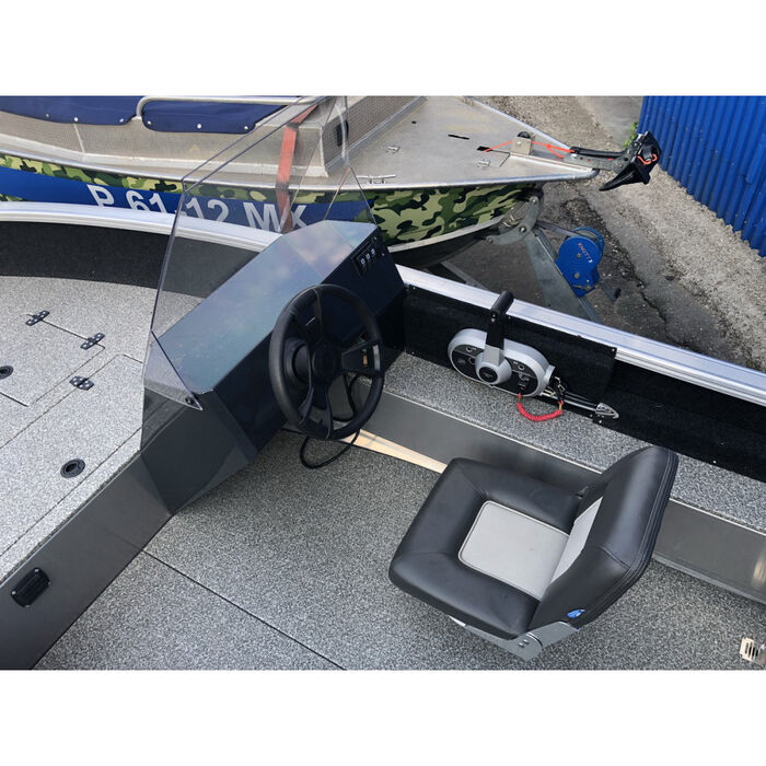 Windboat 45С EVO Fish одноконсольная - алюминиевая моторная лодка