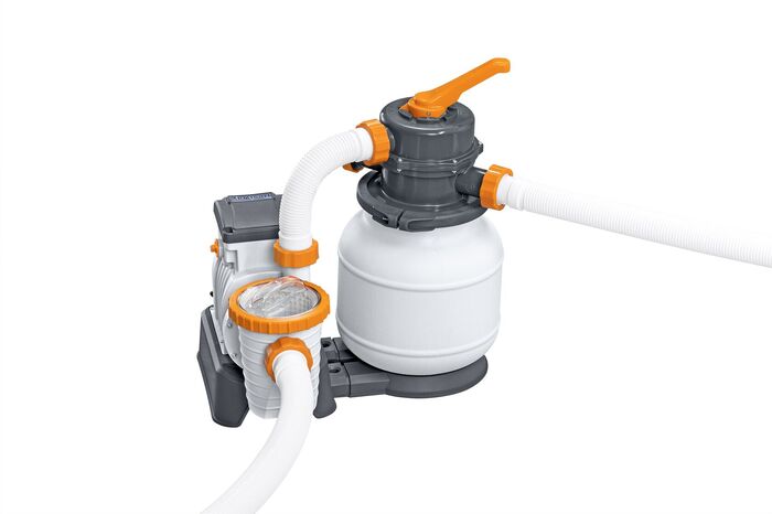 Стальной бассейн Bestway Hydrium Oval Pool 610х360х120 см + песочный ф/насос 5678 л/ч, лестница, тент, подстилка
