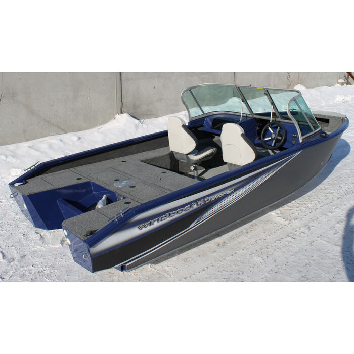 Windboat 4.6DС EVO Fish двухконсольная - алюминиевая моторная лодка