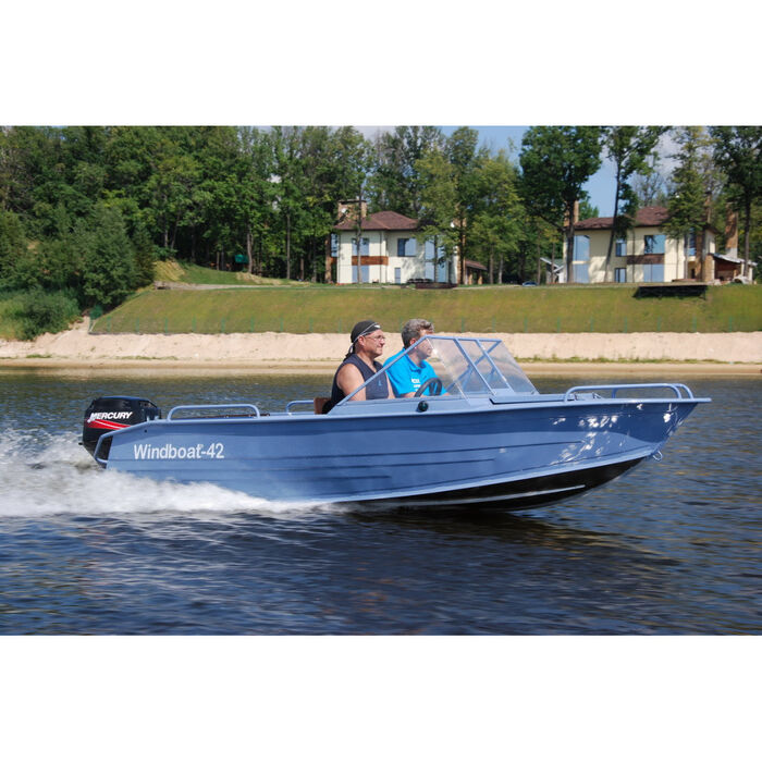 Windboat 42MPro капотная - алюминиевая моторная лодка