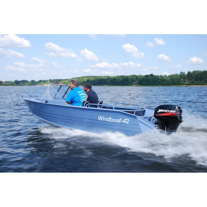 Windboat 42MPro капотная - алюминиевая моторная лодка