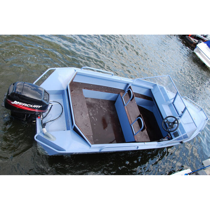 Windboat 42MPro капотная - алюминиевая моторная лодка