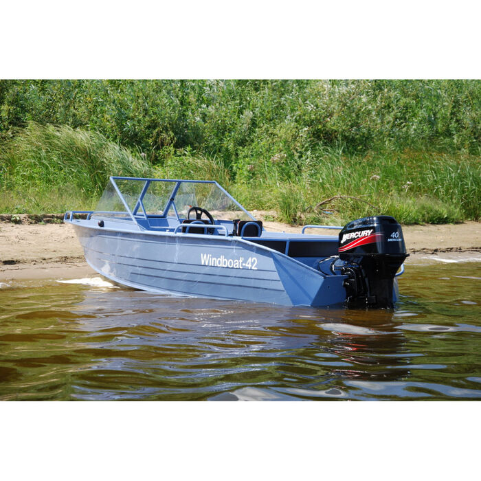 Windboat 42MPro капотная - алюминиевая моторная лодка