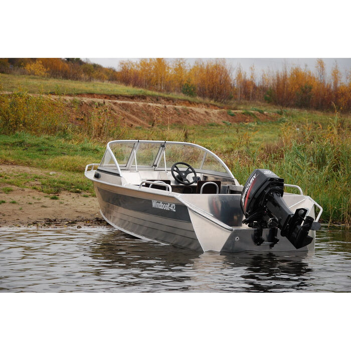 Windboat 42ME капотная - алюминиевая моторная лодка