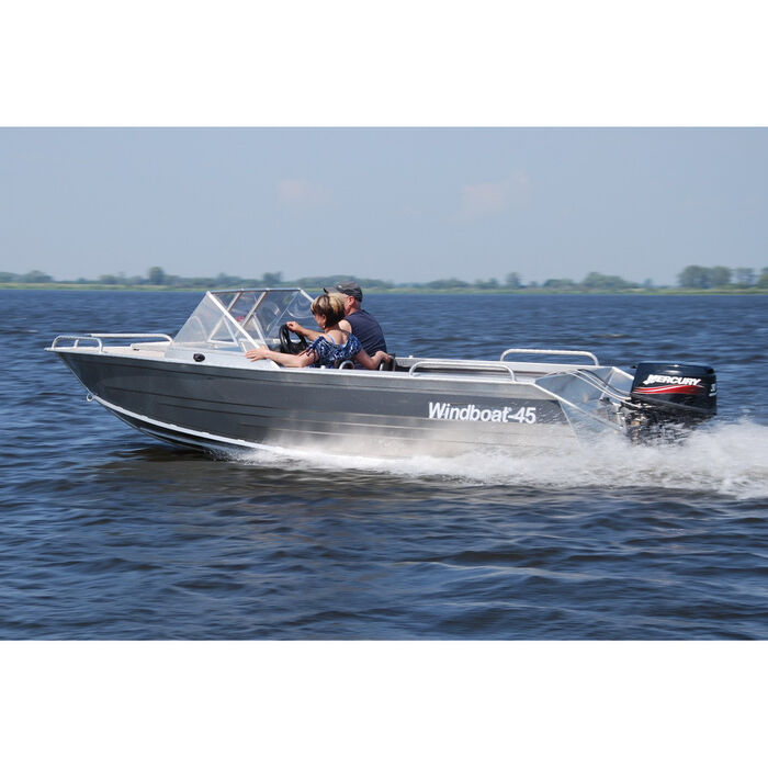 Windboat 45MPro капотная - алюминиевая моторная лодка
