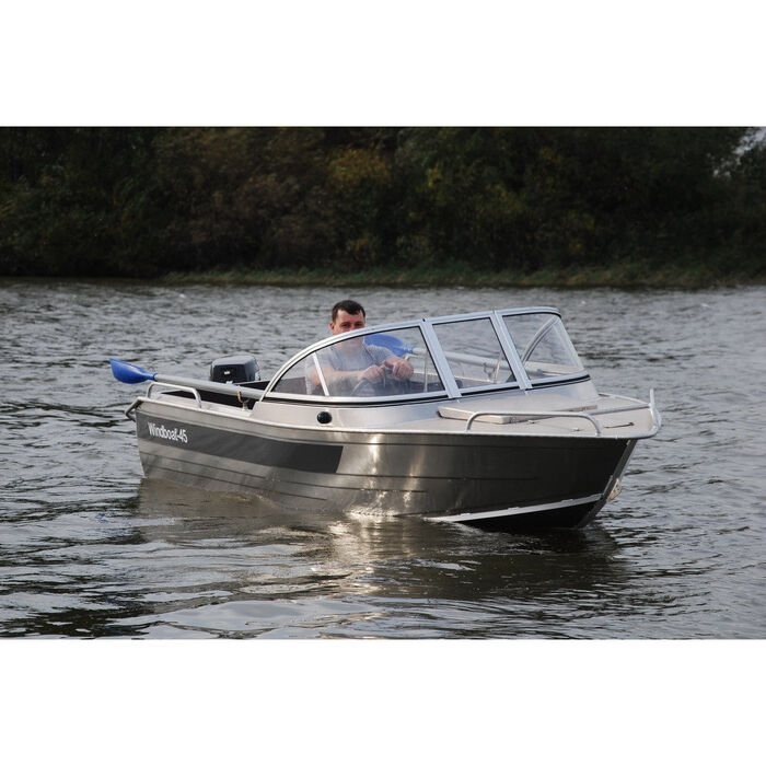 Windboat 45ME капотная - алюминиевая моторная лодка