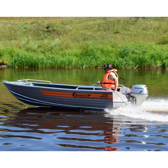 Wellboat-42 NexT румпельное управление - алюминиевая моторная лодка